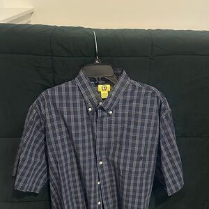 Duck Head Men's Navy Plaid Short Sleeve Shirt